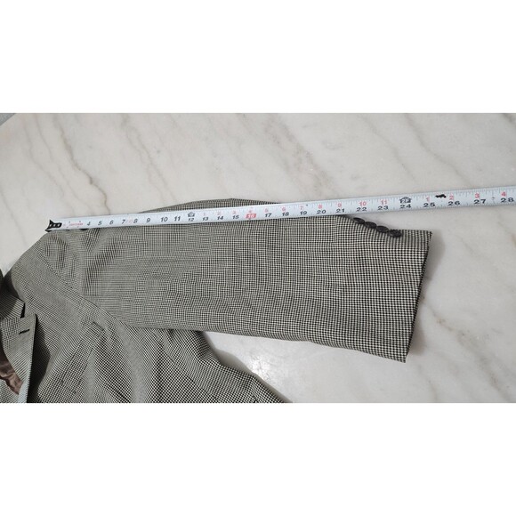 American Living Gray Sport Coat Silk Wool 2 button Plaid Men's Blazer Size 46R - Picture 11 of 11